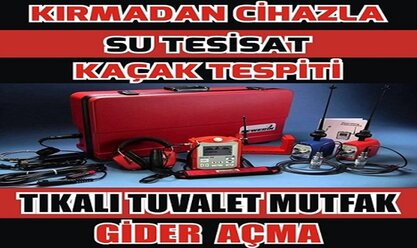 izmir su kaçak tespiti